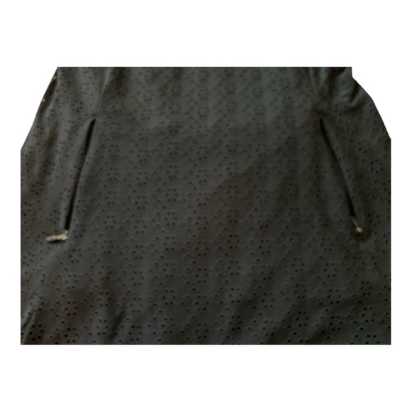 KYODAN tennis dress, size M, dark blue with eyelet overlays, zip pockets, collar - Picture 9 of 9